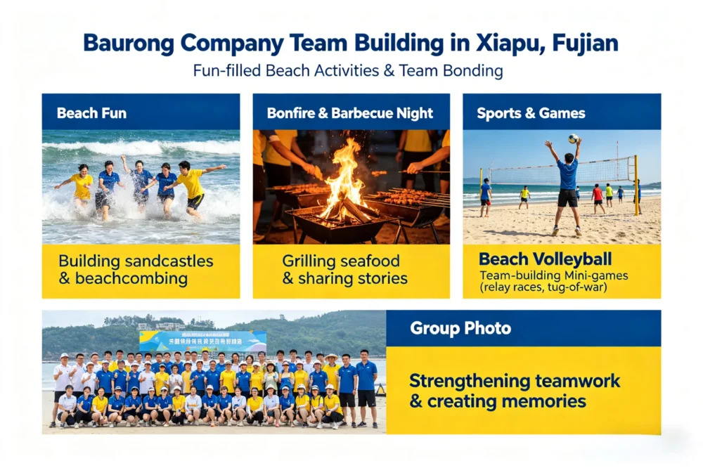 baurong company team building in fujian