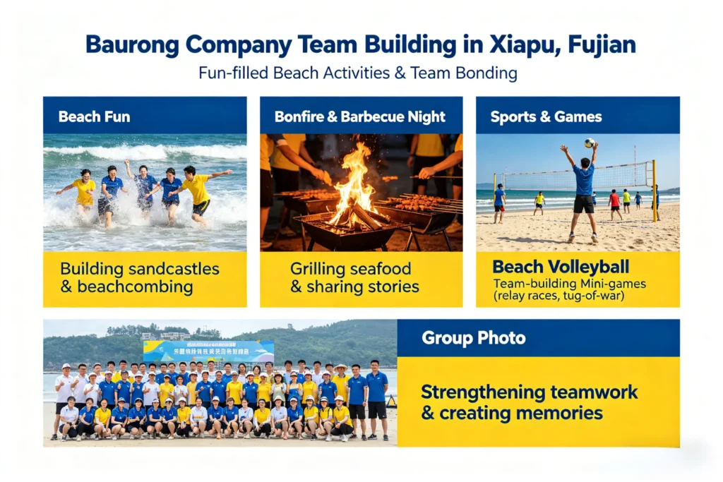 baurong company team building in fujian