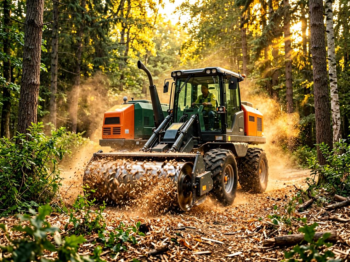 forestry mulcher action