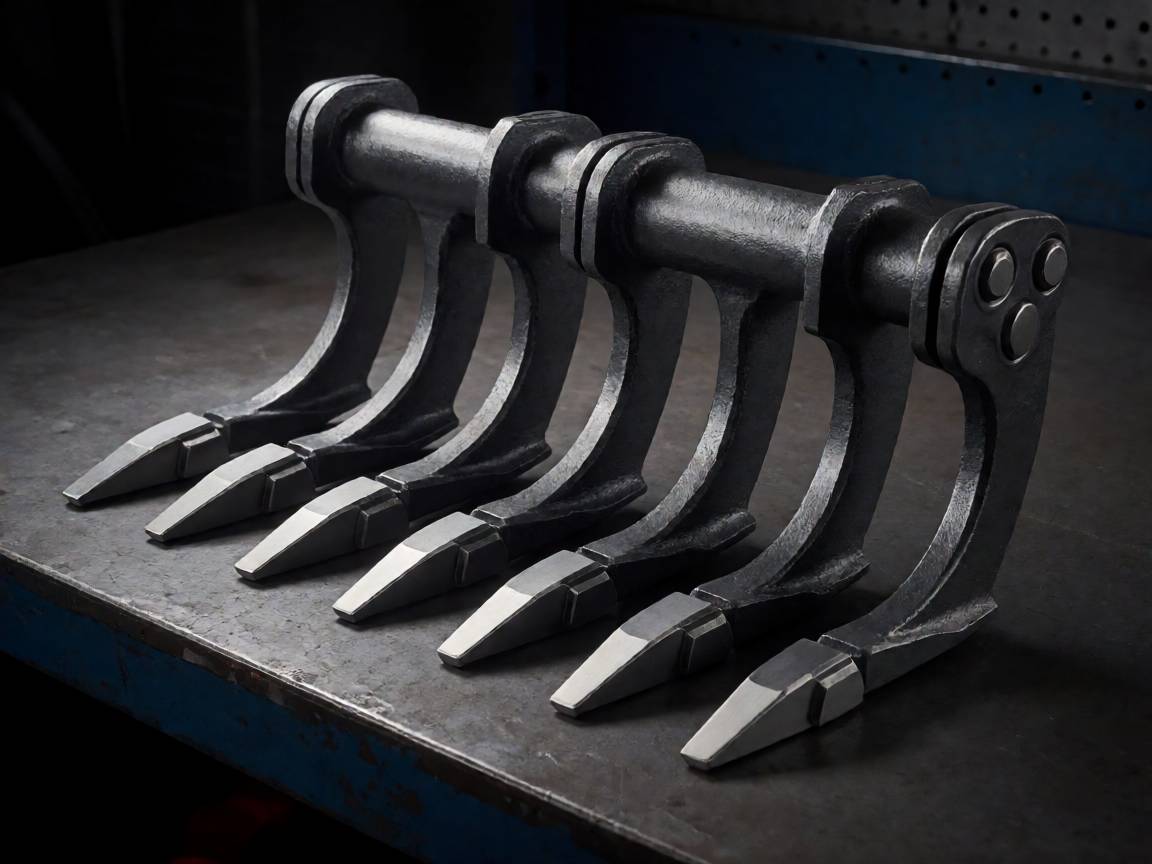 Agricultural cultivator points and tines with tungsten carbide tips on forged steel bodies