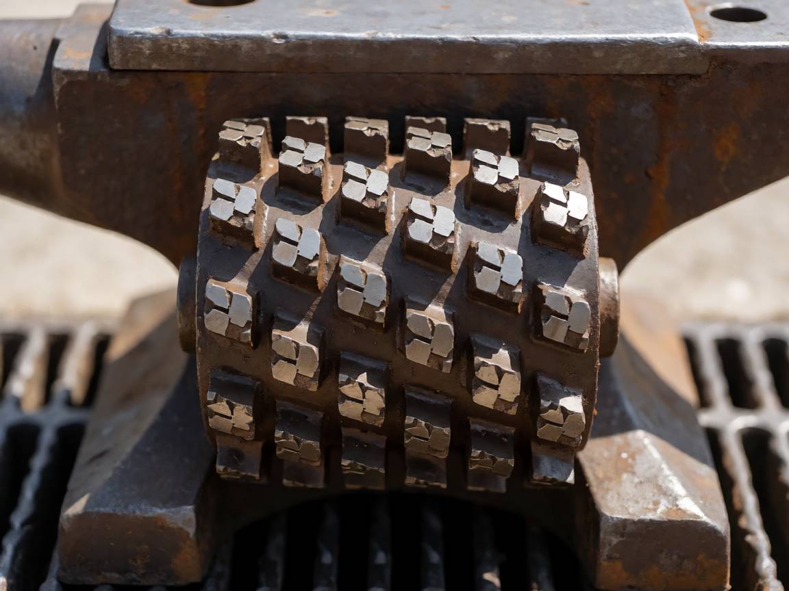Wood hog rotor with bolt-on strikers against anvil and grate