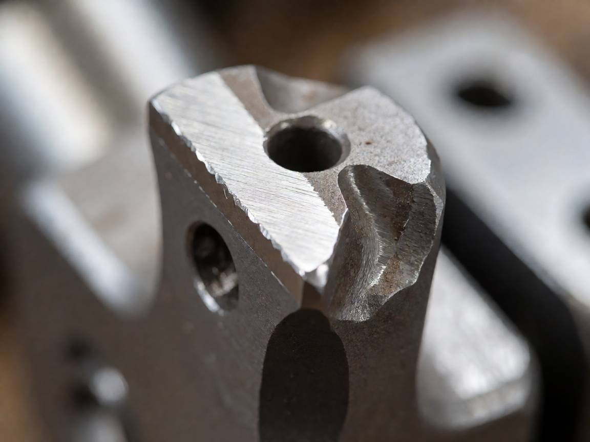 Carbide-welded wood grinder tooth: tungsten carbide brazed to the cutting face of a forged steel body
